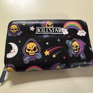 Rare Killstar Skeletor Not Cute Heman Rare Wallet Checkbook Size Zipper HTF